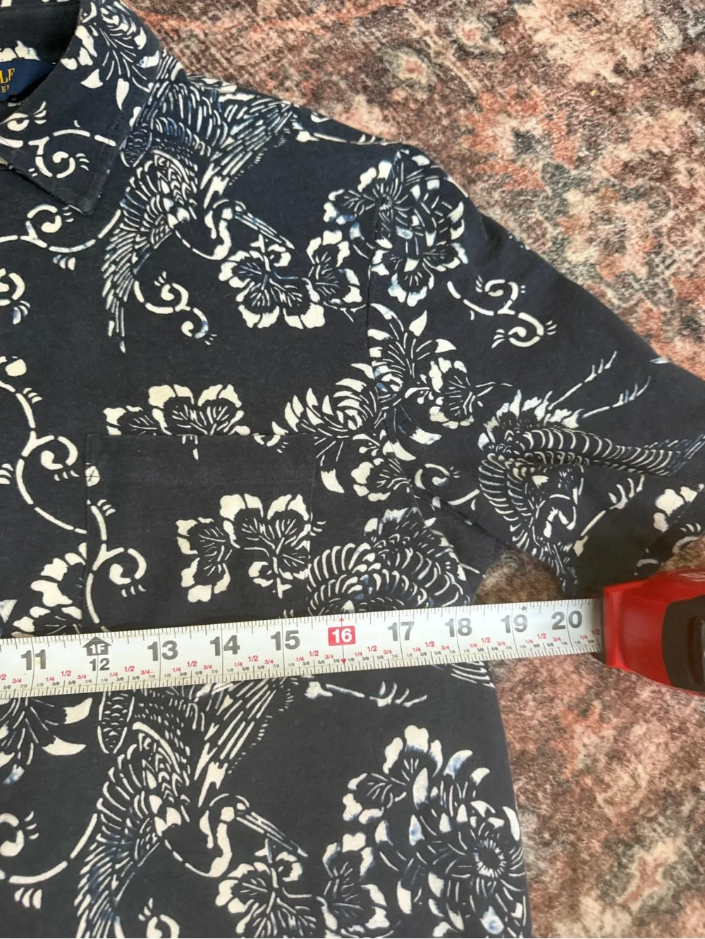 Polo Golf Navy Floral Shirt